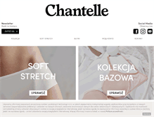 Tablet Screenshot of chantelle.pl